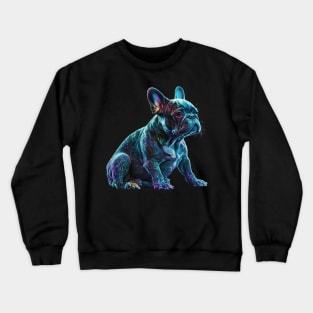 Neon French Bulldog Crewneck Sweatshirt